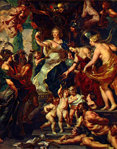 Peter Paul Rubens: Glückliche Regierung der Maria Medici (Medici-Galerie)